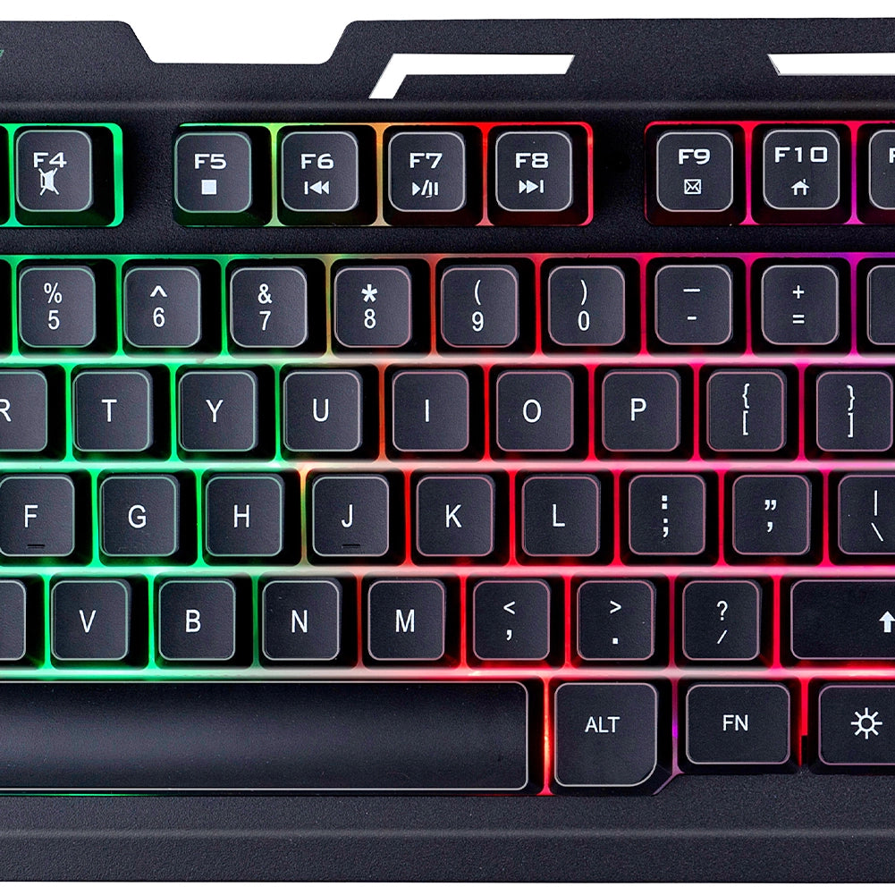 Tastiera Gaming da Gioco con 104 Tasti Illuminazione Led RGB Cavo 1,5m USB 2.0