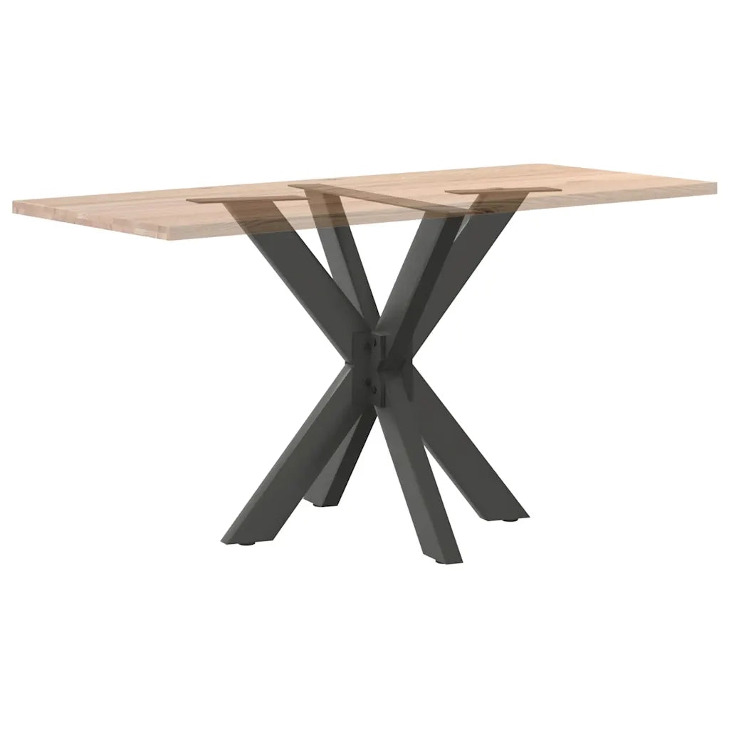 Gamba per Tavolo da Pranzo | Piede del tavolo a Forma di Ragno Antracite 85x85x(72-73) cm Acciaio