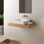 MENSOLONE BAGNO PER LAVABO DA APPOGGIO 80CM - DIM. CM(LXPXH):80X46X8 OLMO  - MOB
