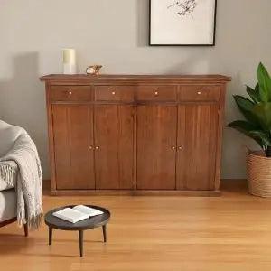 Credenza madia buffet mod Lia in legno arte povera noce Bassano