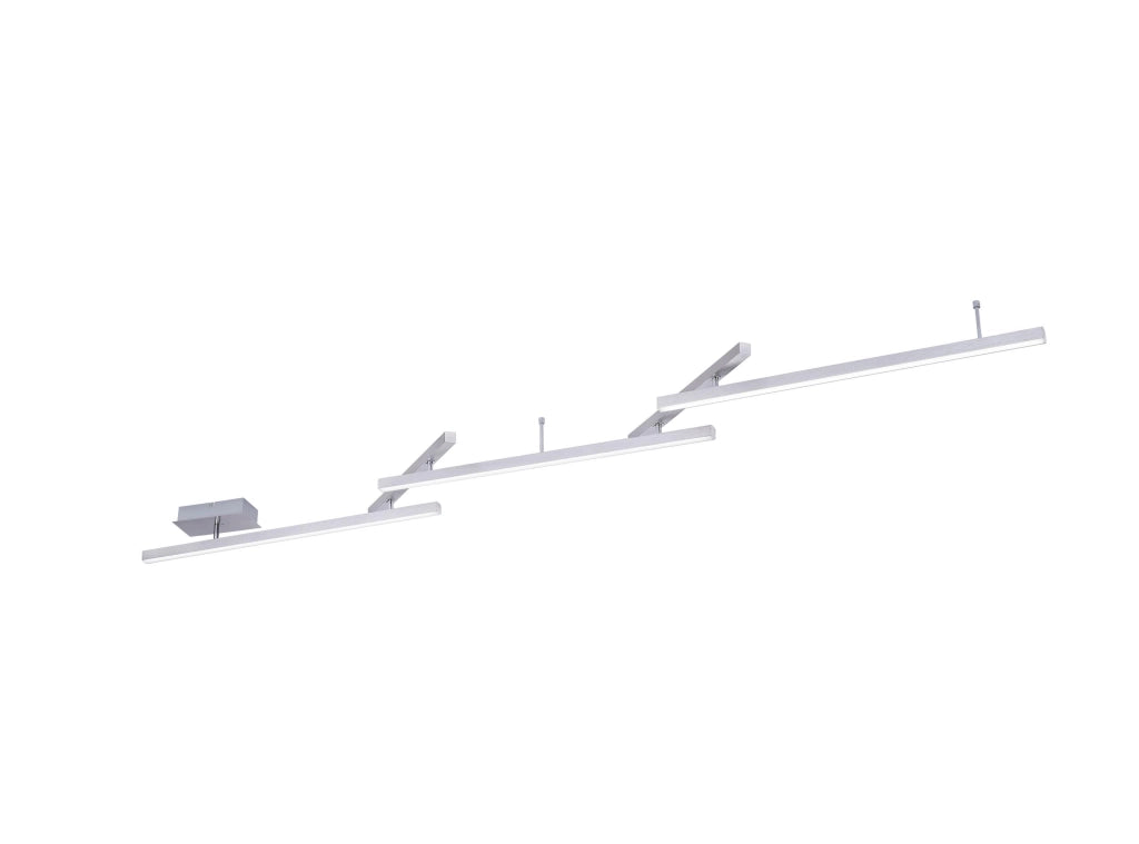 Plafoniera da Interno a LED in Metallo Nickel Opaco