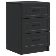Armadio da Notte Nero 43 x 41 x 63,5 cm Legno ingegnerizzato