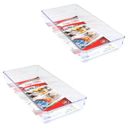KIT SET 2 PZ MAURY'S VASCHETTA CONTENITORE PER FRIGORIFERO 30 X 15 X H5 CM