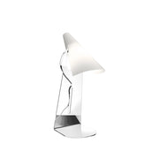 Lampada Da Scrivania Moderna Calle Polilux ® Trasparente E Metallo 1 Luce E14