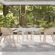 Lirega, Tavolo Allungabile 8 Posti, 150x90x77h cm Bianco