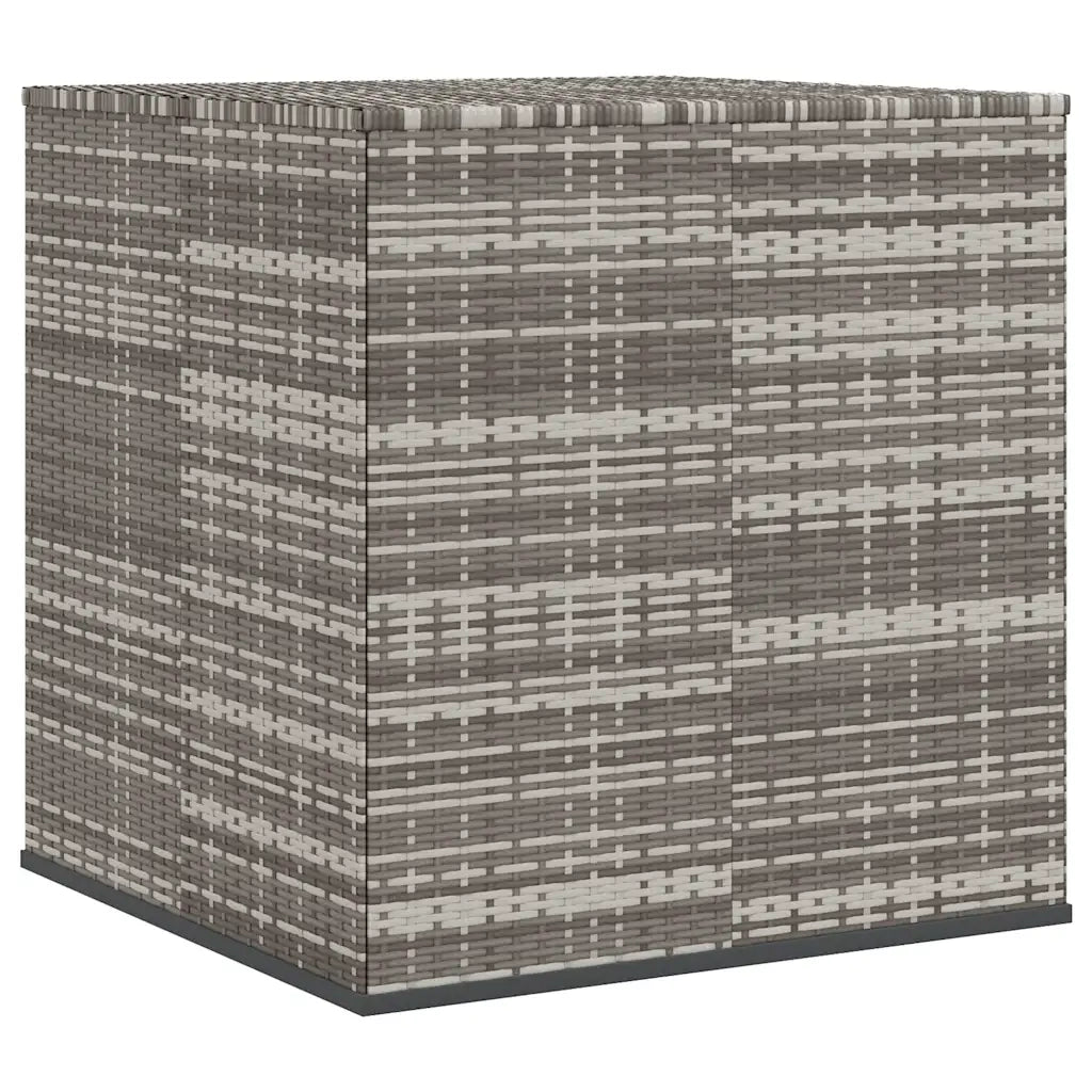 Contenitore da Giardino in Rattan PE 100x97,5x104 cm Grigio 317228