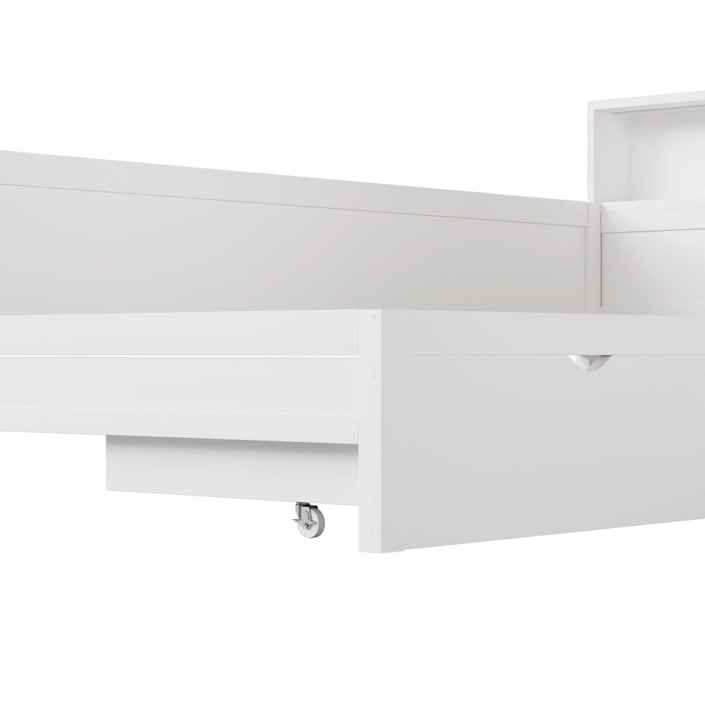 letto piattaforma in legno bianco 225 x 314.5 cm