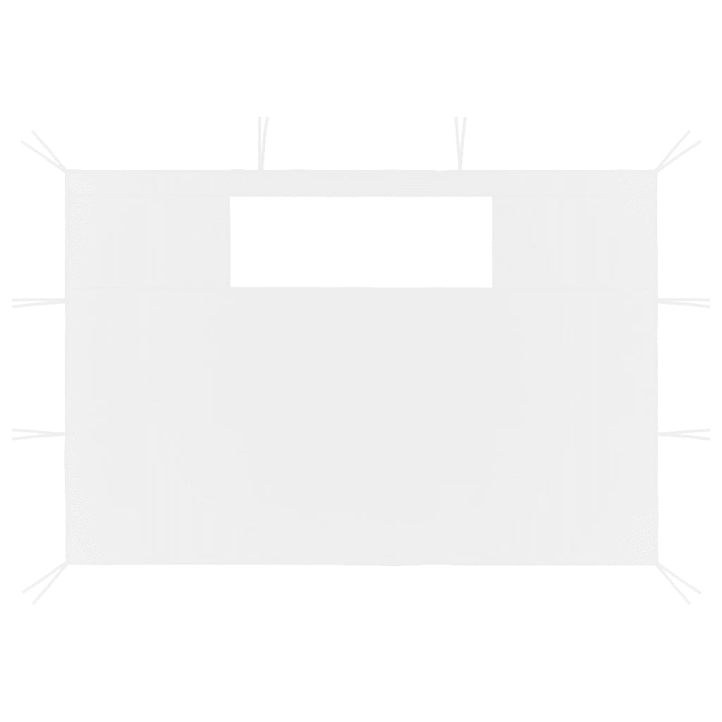 Pareti con Finestre per Gazebo 2 pz Bianche CFW6912847