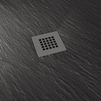 Piatto Doccia in Pietra 100x90 cm Pedrinelli Ardesia Stone Side Antracite