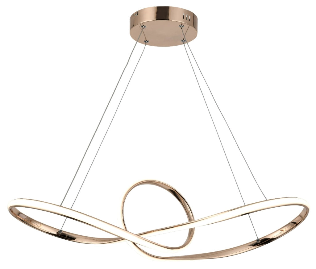 Lampada a sospensione Arlena Reality oro rosa LED 45W