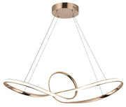 Lampada a sospensione Arlena Reality oro rosa LED 45W