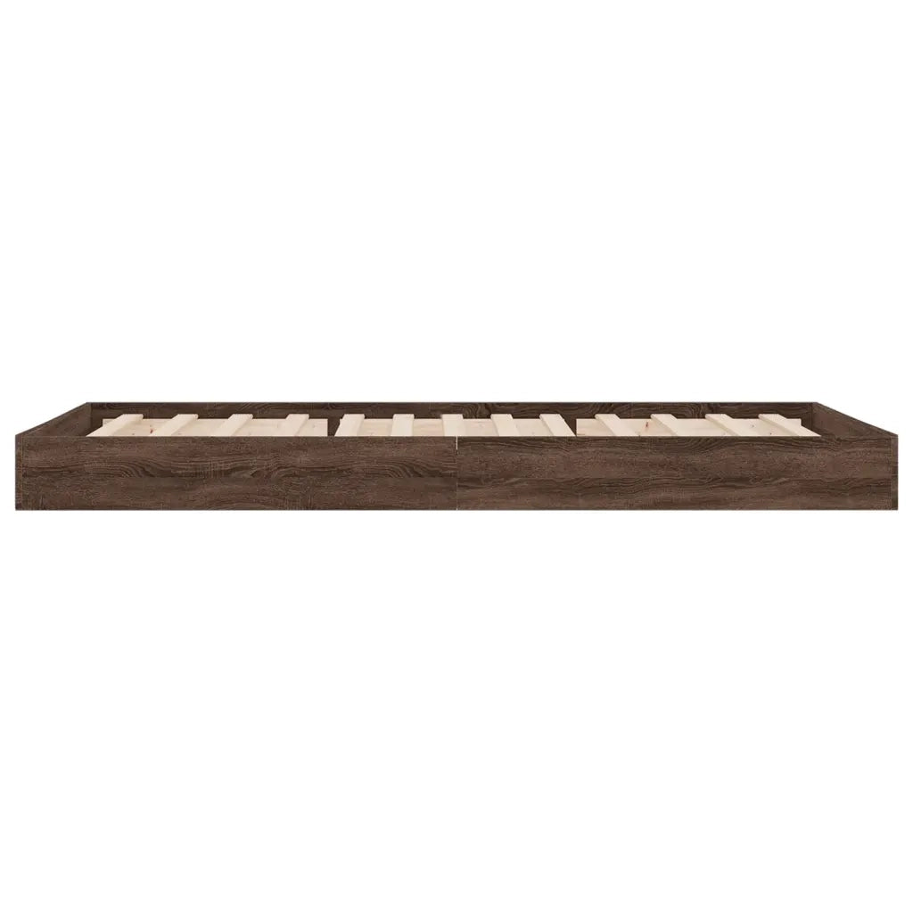 Giroletto senza Materasso Rovere Marrone 90x200cm in Truciolato