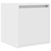 Comodino | Armadio da Notte | Mobiletto da notte a Muro Bianco 38x34x40 cm