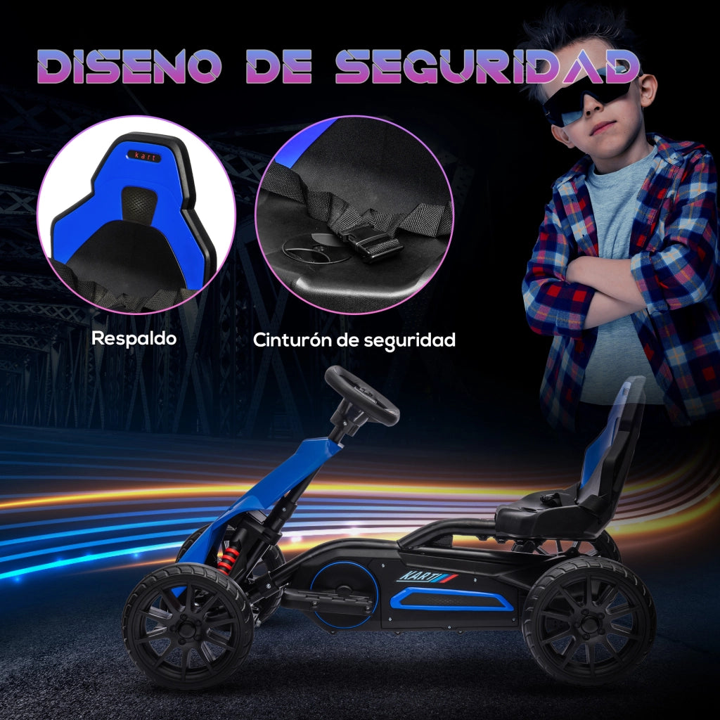 Coche Elettrico per Bambini 12V ¨C zephmum ¨C 100x58x58,5cm Blu