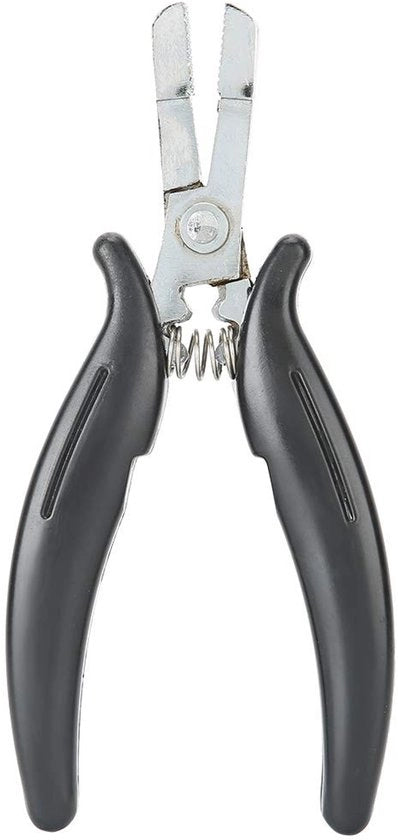Estensore Capelli - Disegno a Maglia dei Denti - Strumento Multifunzionale - Rimozione Colla a Temperatura Alta - Manico Ergonomico - Nero - Estensore Capelli