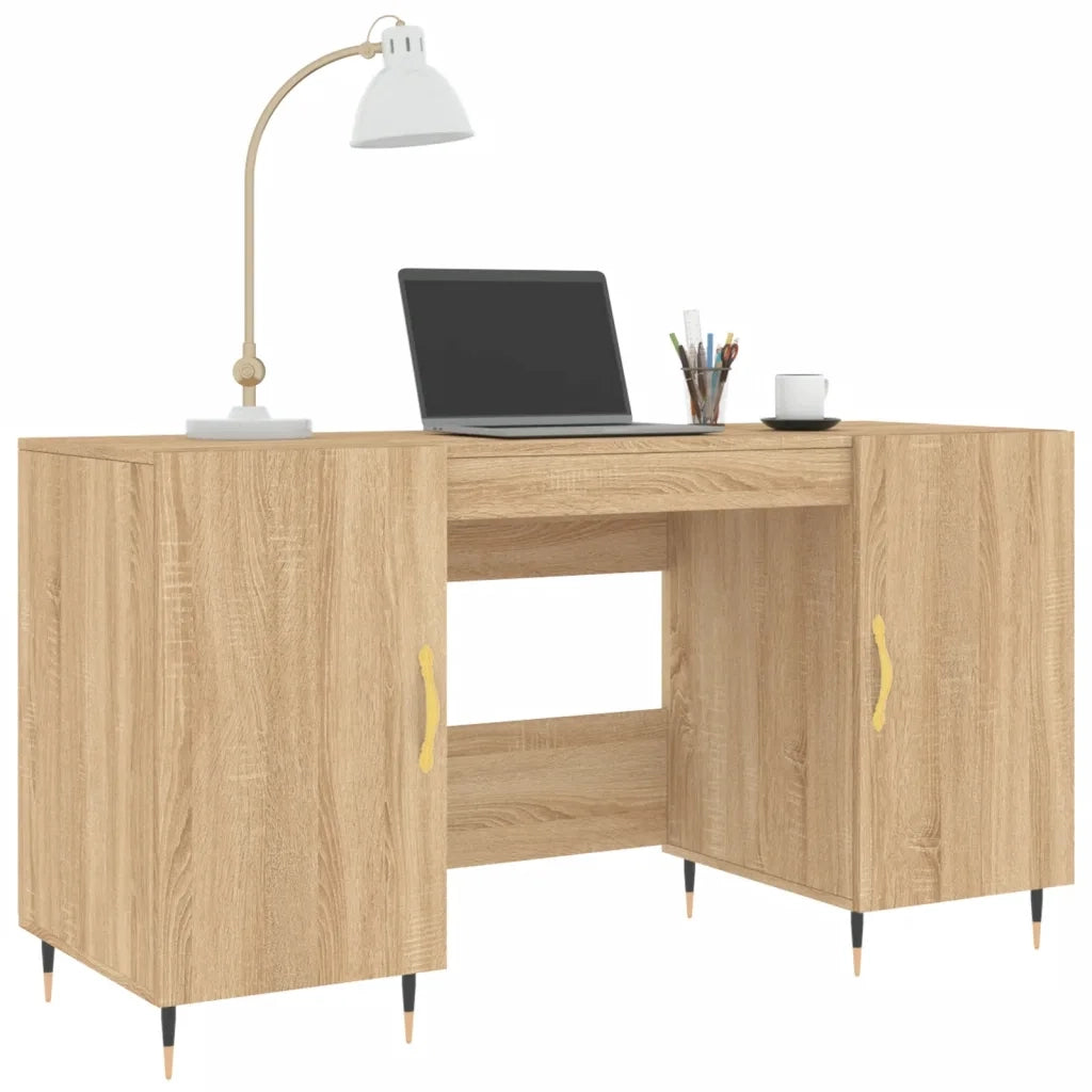 vidaXL Scrivania Rovere Sonoma 140x50x75 cm in Legno Multistrato