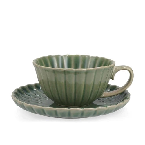 Set 6 Tazze Colazione Lotus Verde 400 cc