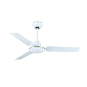 Melchioni MF 25120AST Agitatore da Soffitto 120 cm con Telecomando, 3 Velocità, 3 Pale in Metallo, Motore 70W Silenzioso, Bianco Ventilatore da Soffitto per Casa e Ufficio