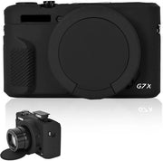 Coprioggetto in silicone antislip per Canon G7X Mark III - con assorbimento shock - migliorata presa - copriobiettivo