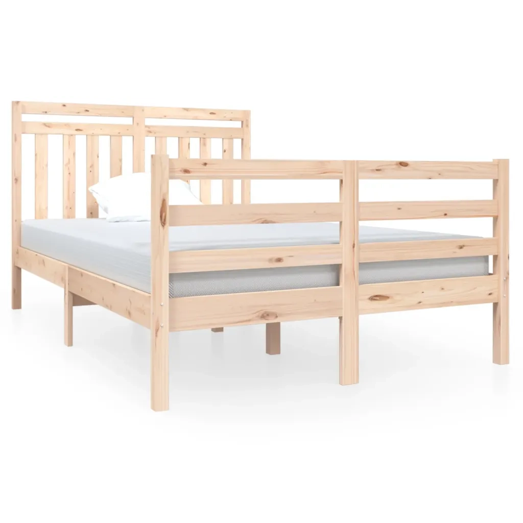 Giroletto-Struttura Letto 120x190 cm Small Double in Legno Massello 896903