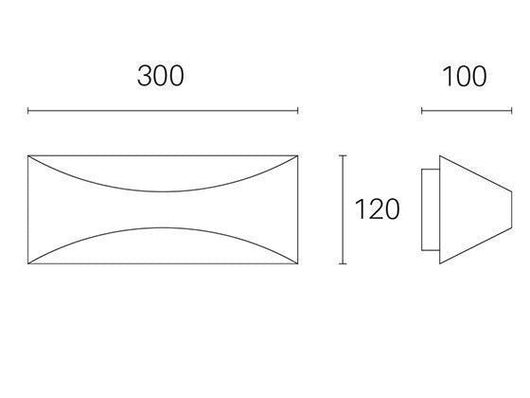 Applique da Esterno a LED 12W 3000K Sovil Bianco