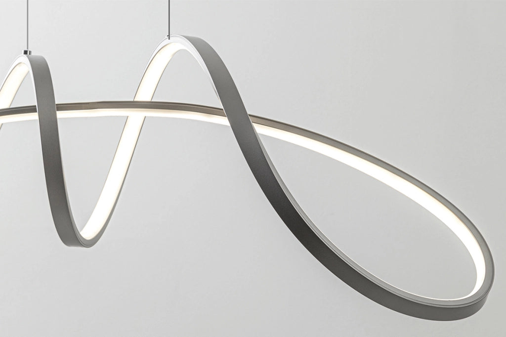 INTRECCIO - Plafoniera LED 40W 4000K Nichel Satinato IP20, Design Moderno per Interni - Rossini Group - Lampada a Soffitto per Ambienti Residenziali