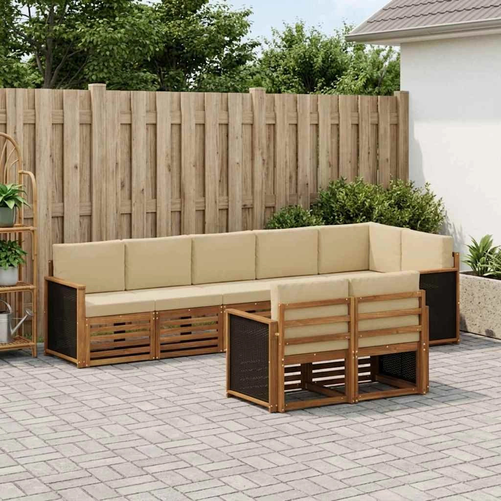 Set di divani da esterno 7 pz 3384494