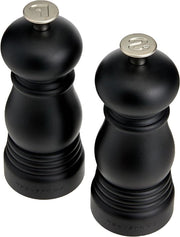 Set di Molini Sale e Pepe - 11 cm, 2 Pezzi, Nero Lucido Classico