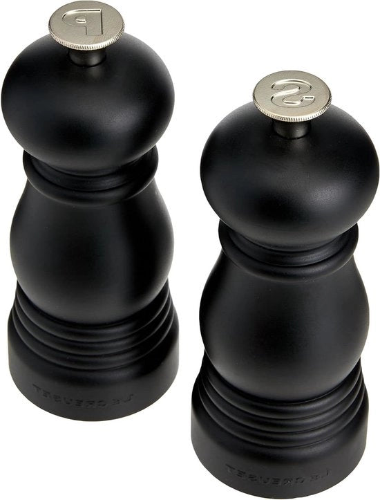 Set di Molini Sale e Pepe - 11 cm, 2 Pezzi, Nero Lucido Classico