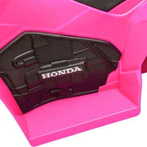 Quad Elettrico per Bambini licenza ufficiale HONDA con Luci LED Clacson e Pedale Rosa