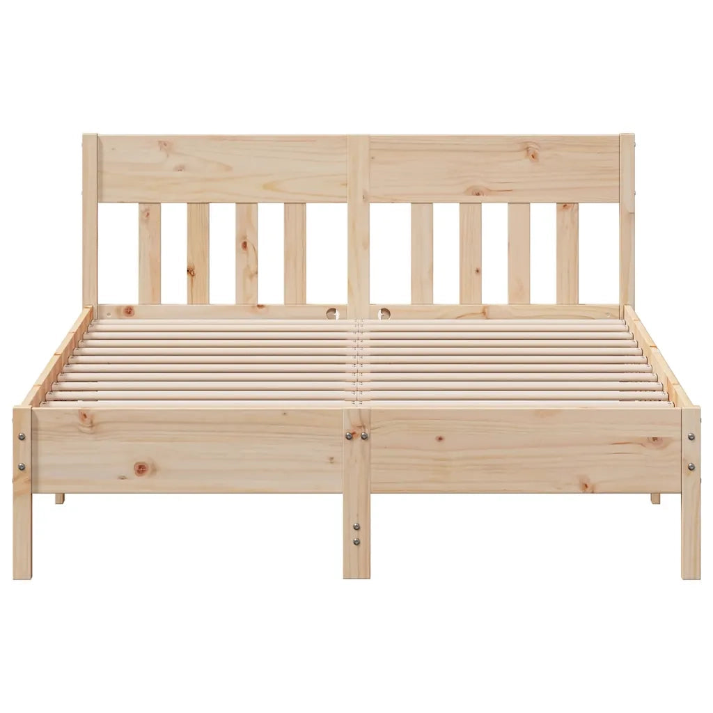 Letto senza Materasso 120x200 cm in Legno Massello di Pino