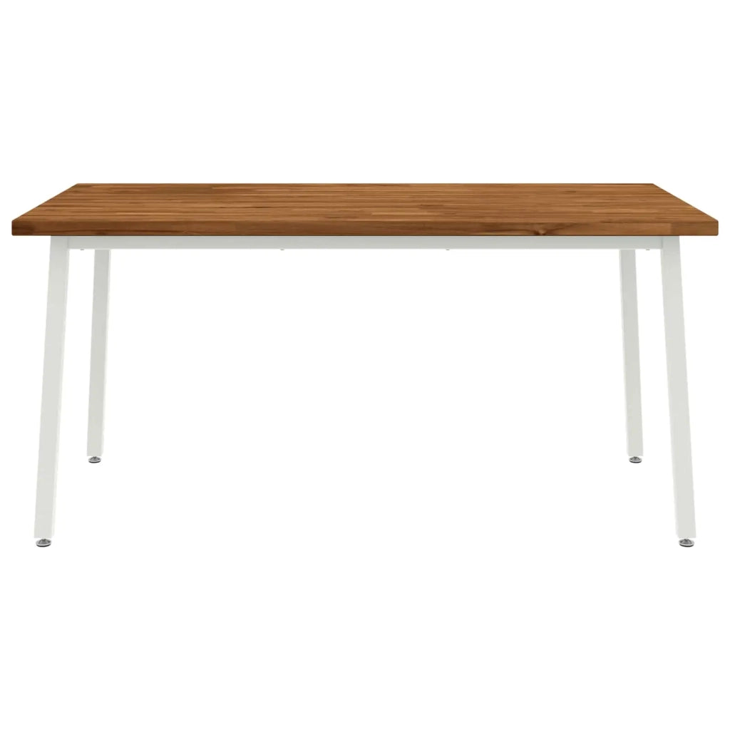Tavolo da pranzo quadrato 160 x 80 x 75 cm Naturale 3425031