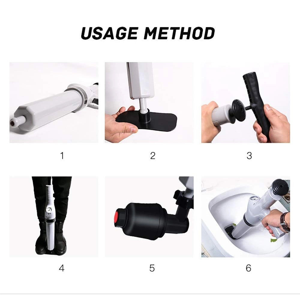 Trade Shop - Sturalavandino Ad Aria Compressa Pistone Alta Pressione Scarico Lavandino Wc -