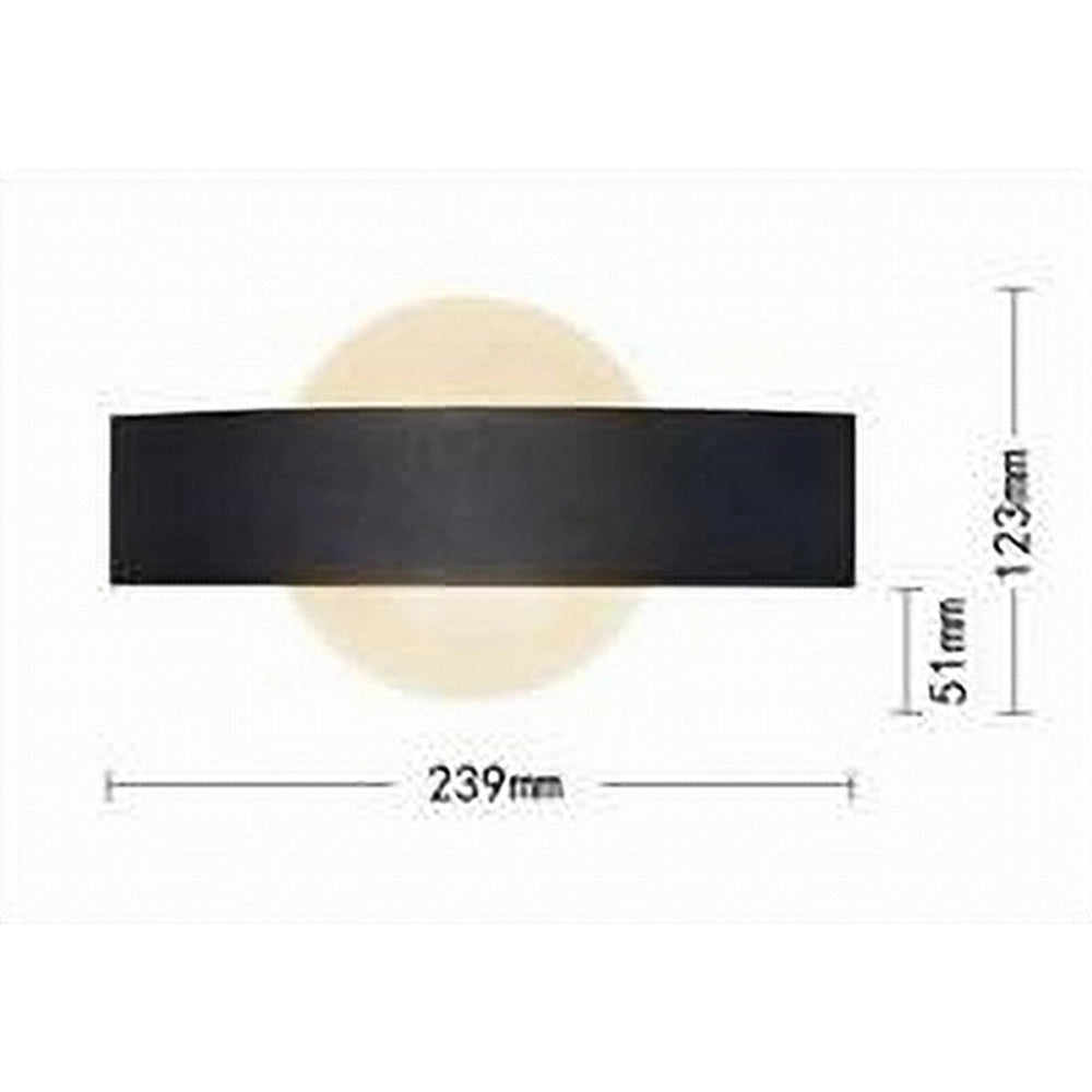 Trade Shop - Applique Da Parete Led 8 W Doppia Emissione Luce Tre Colorazioni Di Luce E17-n3c -