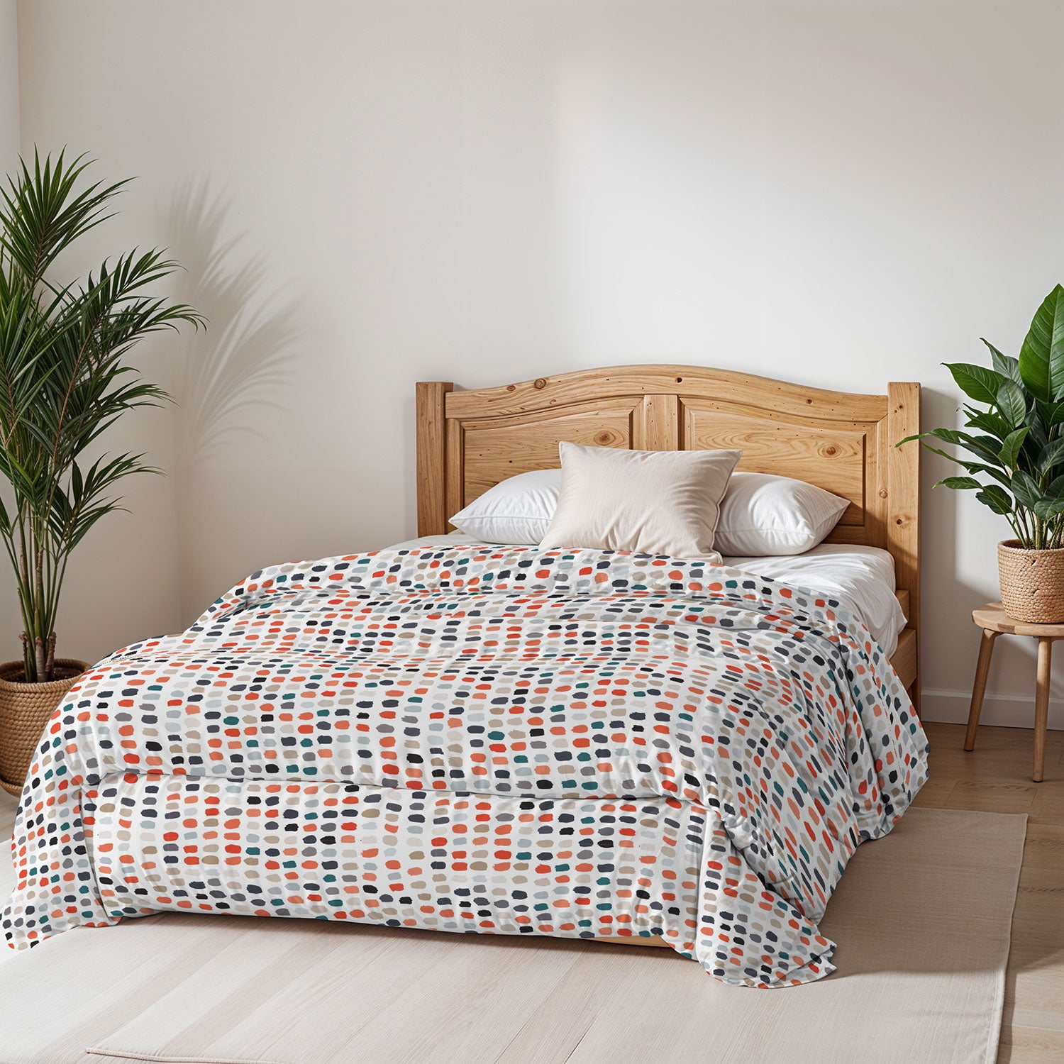 Trapunta Invernale Matrimoniale Stampata in Microfibra 200gr Double Face Sketch