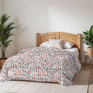 Trapunta Invernale Matrimoniale Stampata in Microfibra 200gr Double Face Sketch