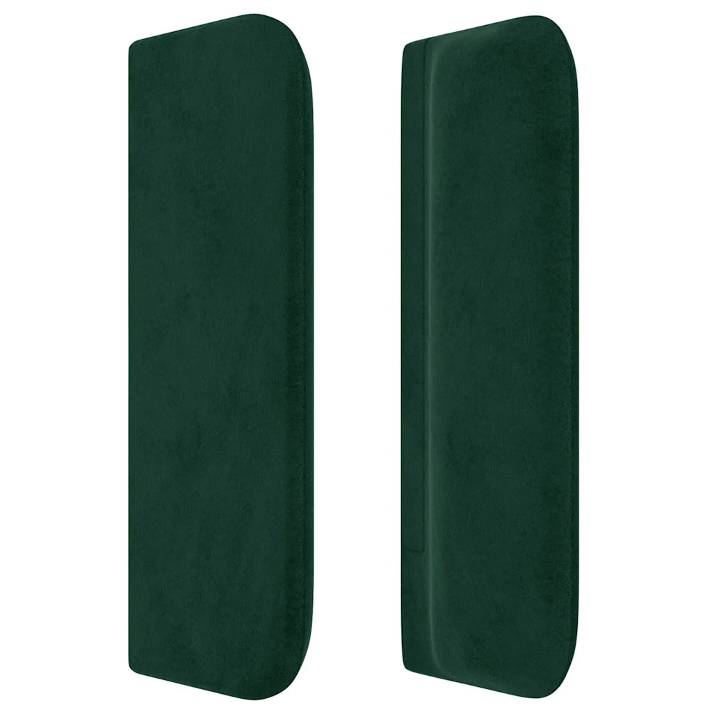 Testiera ad Orecchio Verde Scuro 83x16x78/88 cm in Velluto