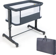 Culla da Parete - Letto a Soglia - 83x48x80 cm - Con Mattress - Trasportabile - Lavabile - Grigio - Box - Letto - Camera da Letto