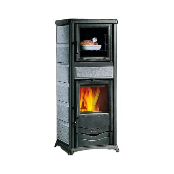 Stufa legna nordica 3009910 rossella plus forno .165 petra