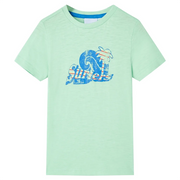 Maglietta da Bambino Verde Chiaro 128