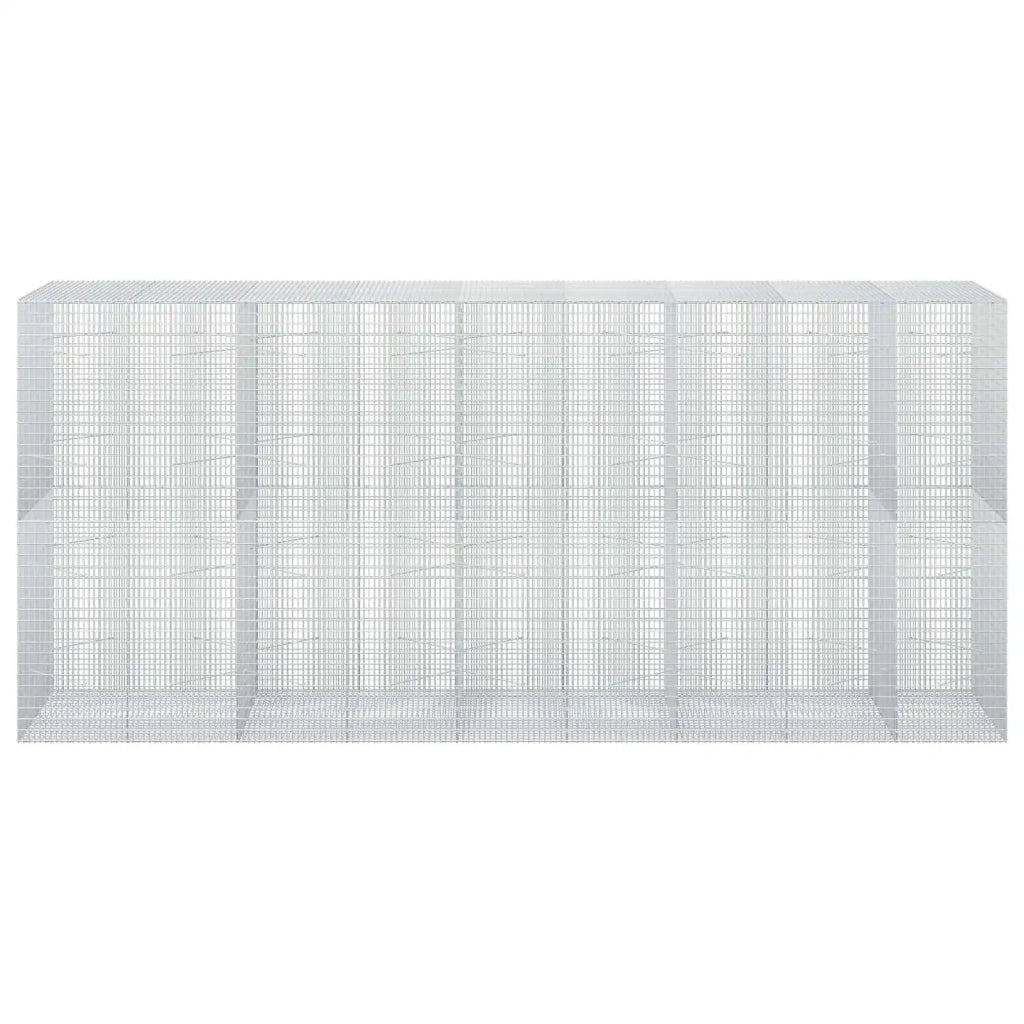 Gabione con filo da 3,5 mm e rete da 5x2,5 cm 450x100x200 cm 3462003
