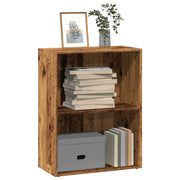 Libreria-Scaffale per Libri-Mobile di Stoccaggio Legno Antico 60x30x77 cm in Legno Multistrato
