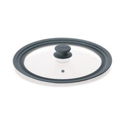 Tescoma 619129 Unicover Coperchio Universale Vetro e Silicone per Pentole e Padelle 28 30 32 cm forno max 200°C colore Grigio