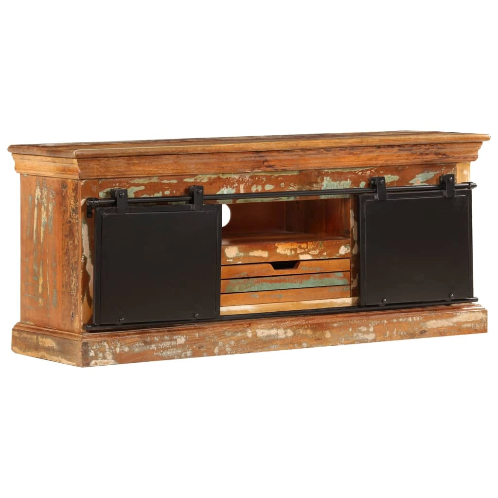 Pratico mobile porta TV/credenza di design 110 cm legno massello di recupero 2502287