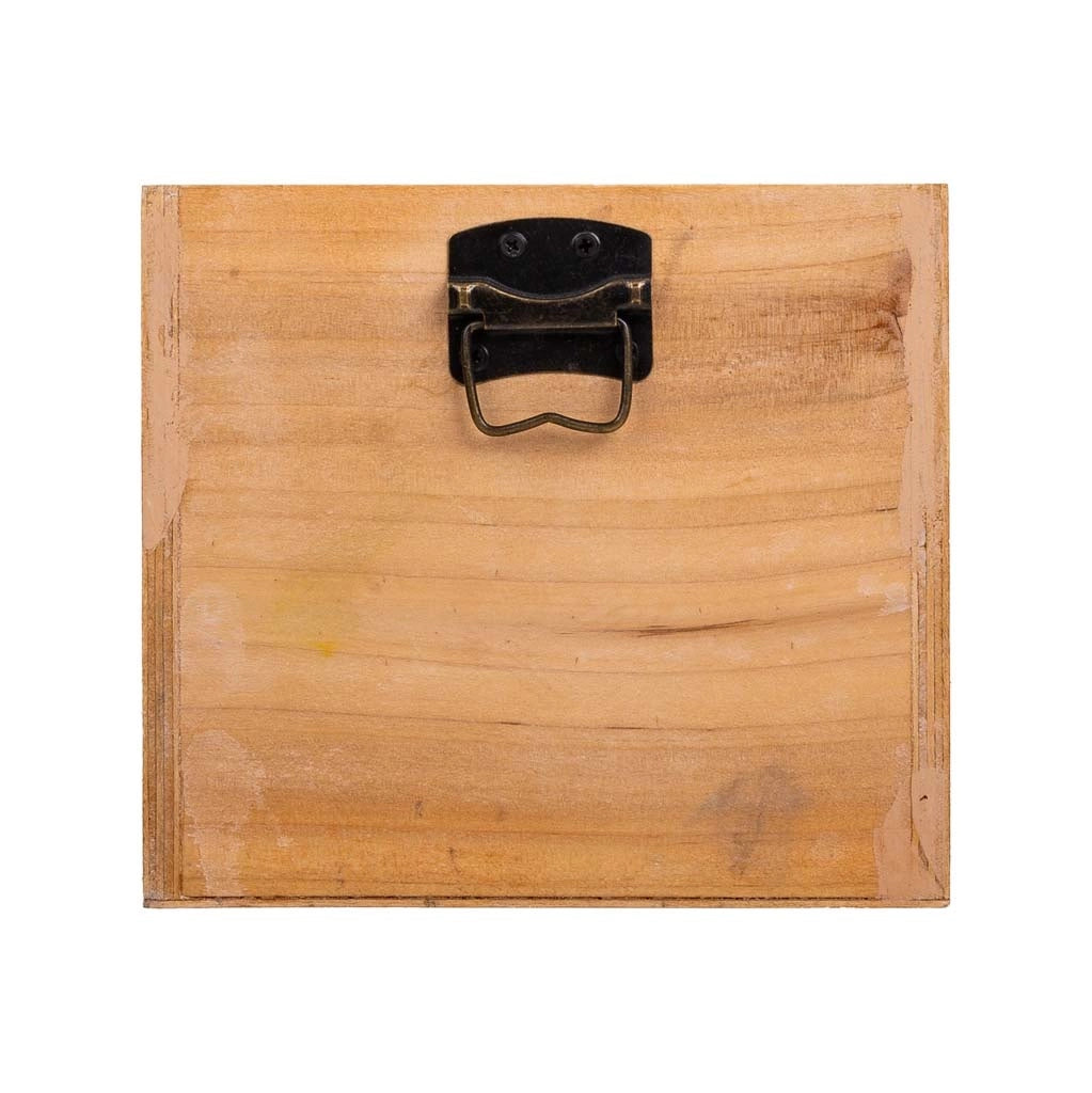 Set di 3 scatole in legno marrone