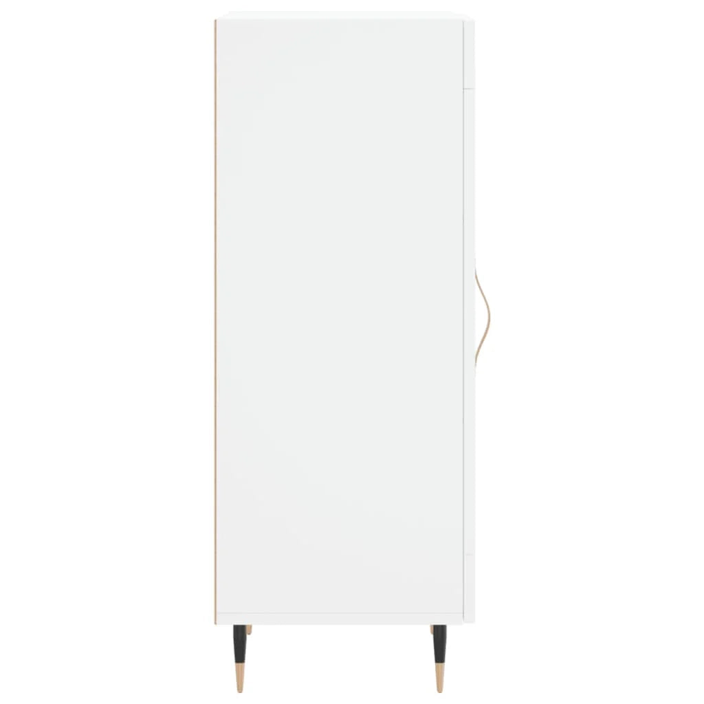 Buffet credenza cassettiera mobiletto mobile contenitore organizer per cucina soggiorno salotto 34,5 x 34 x 90 cm legno ingegnerizzato bianco 02_0030276