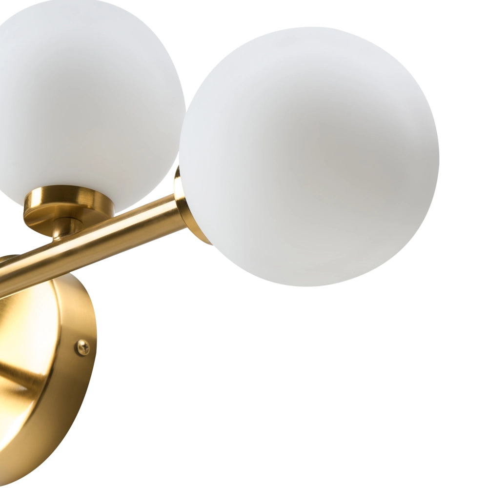 Lampada da parete in metallo per soggiorno in stile moderno a 5 luci dorate glamour soggiorno