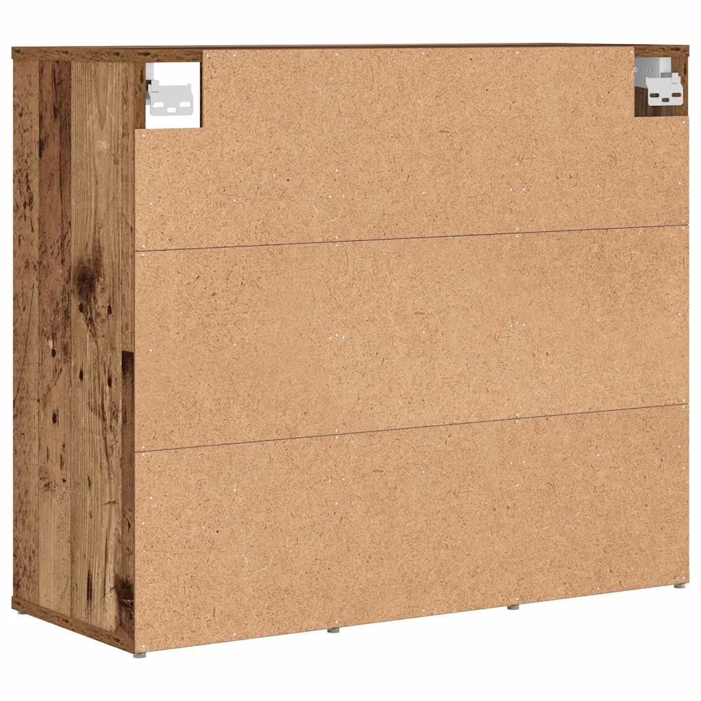 vidaXL Scarpiera Legno vecchio 77.5 x 30 x 67 cm Legno multistrato
