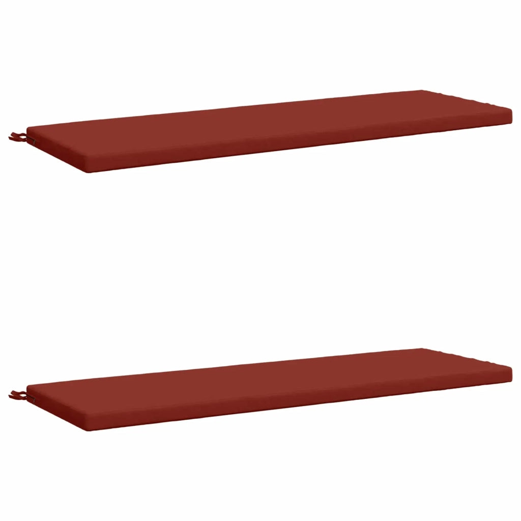 Cuscini per Panchina a 2 Pezzi SOEST 2 pz 100% Poliestere Rosso 949387