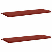 Cuscini per Panchina a 2 Pezzi SOEST 2 pz 100% Poliestere Rosso 949387